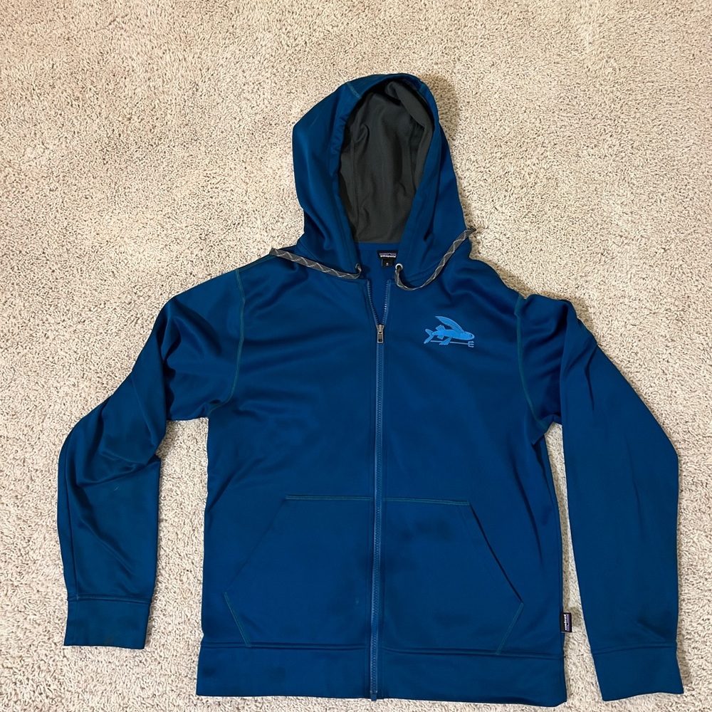 Patagonia men’s polycycle full zip hoodie sweater medium